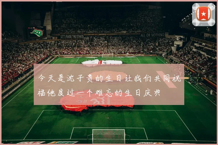 今天是沈子贵的生日让我们共同祝福他度过一个难忘的生日庆典