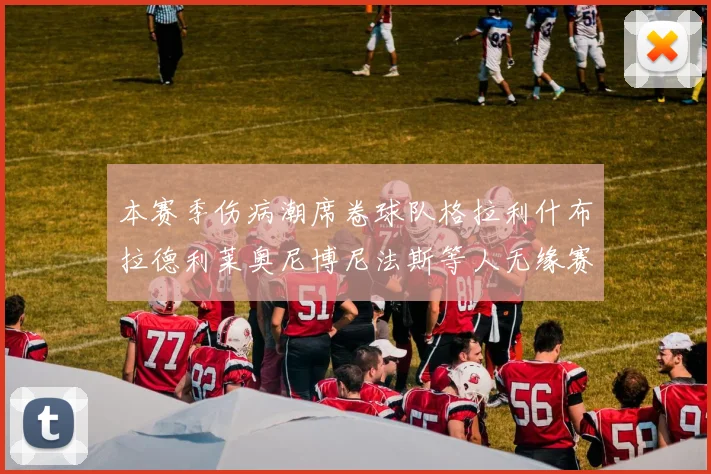 本赛季伤病潮席卷球队格拉利什布拉德利莱奥尼博尼法斯等人无缘赛季余下比赛